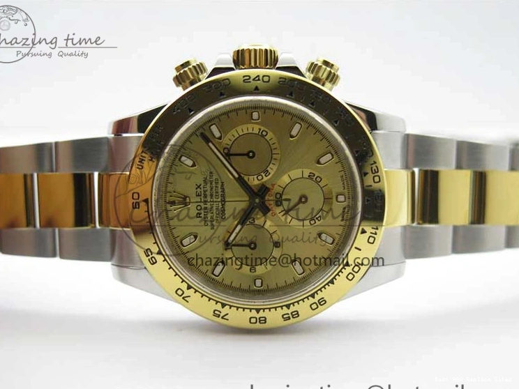 AAA Replica Watches 1:1 Daytona Dial Edition SA4130 Noob 3181 Bracelet Case 904L Bright 116503 V SS YG and Best SS Gold 0104